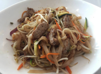 152. Noodles Saltato con Manzo